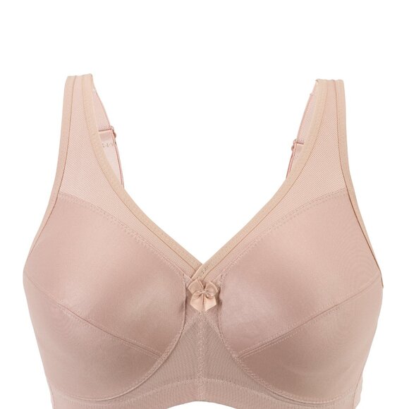Set of 3! 50B Magic Lift Bra (COTTON-BLEND) Wireless (Active-Support) Nude NEW - Picture 13 of 16